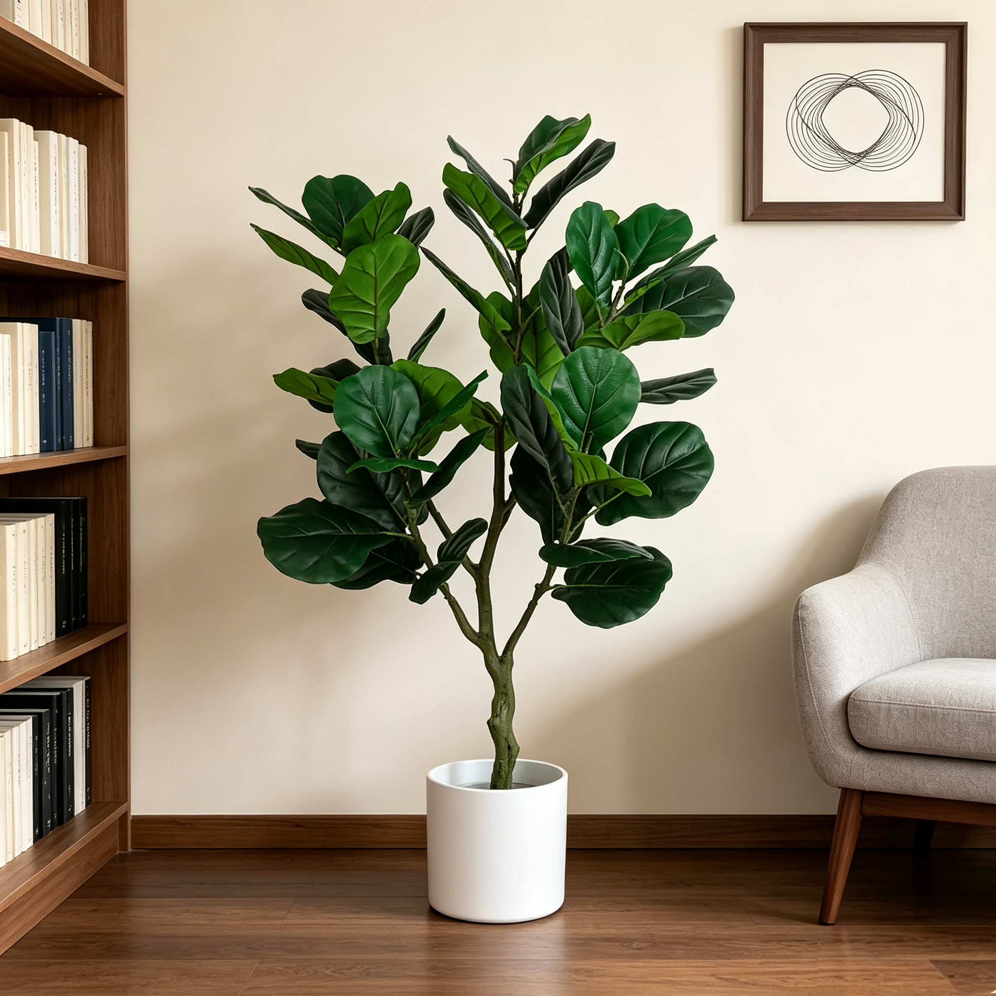 135cm Artificial Fiddle Leaf F – Ficus Lyrata Tree recenzja i cena