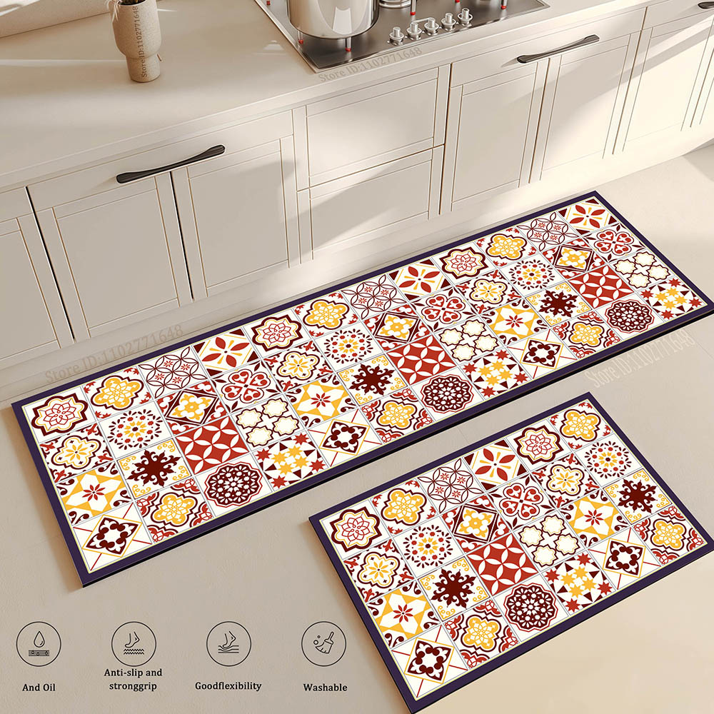 Flower Long Large Kitchen Mat  – Maranta Prayer Plant recenzja i cena