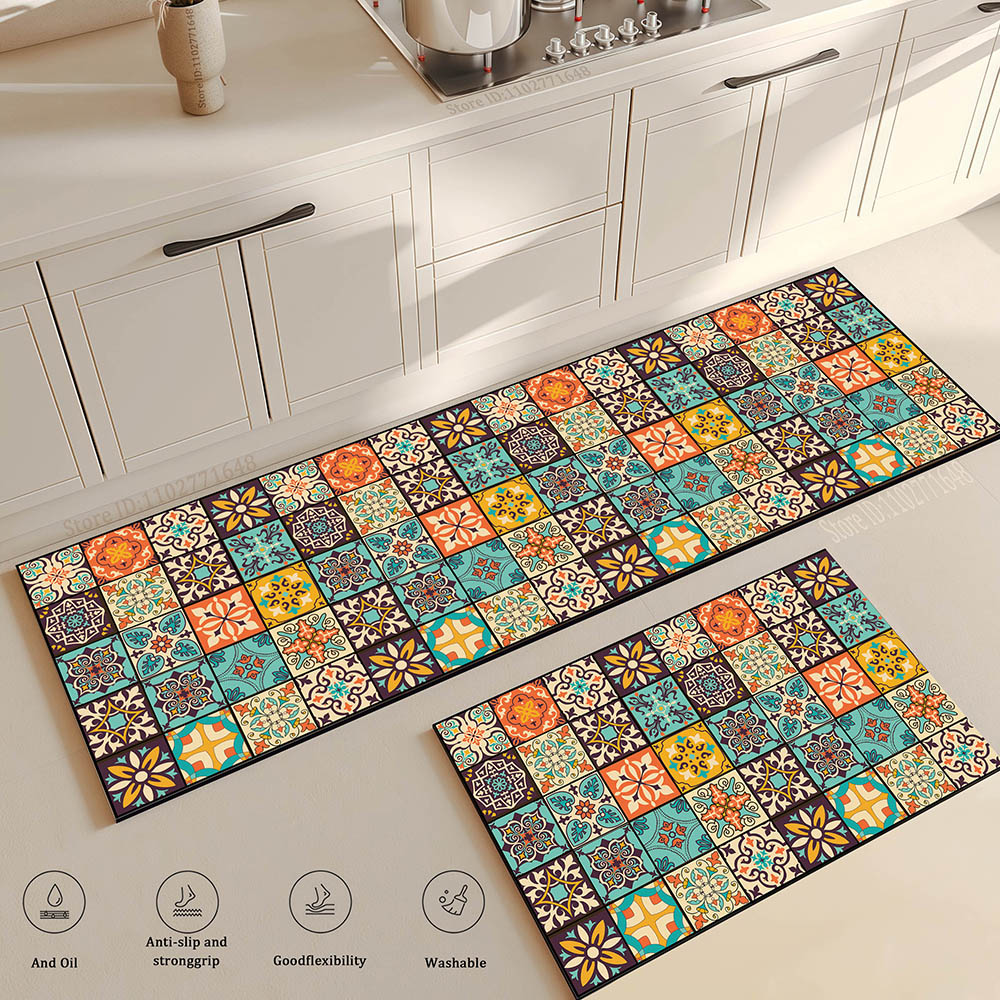 Flower Long Large Kitchen Mat  – Maranta Prayer Plant recenzja i cena