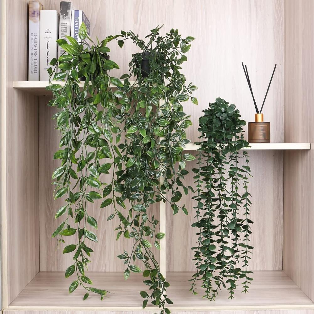 Artificial Hanging Plants with – Pilea Peperomioides recenzja i cena