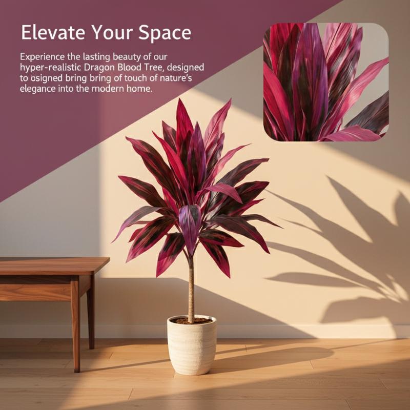 Large Artificial Dracaena Marg – Dracaena Marginata recenzja i cena