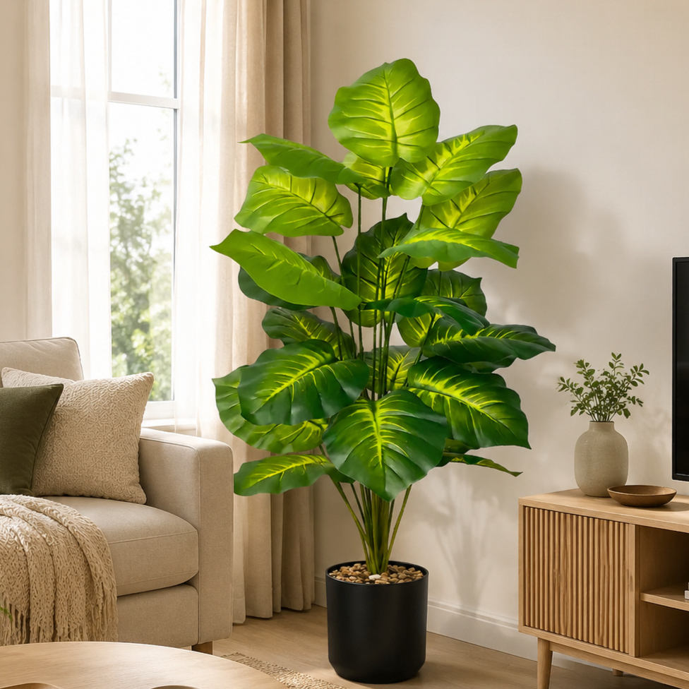 85cm Artificial Pothos Plants  – Ficus Lyrata Tree recenzja i cena
