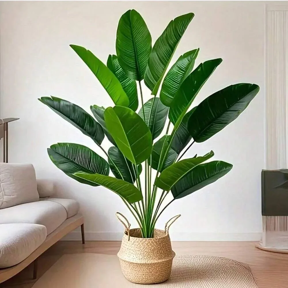 1pc 18 Leaves Artificial Plant – Ficus Lyrata Tree recenzja i cena