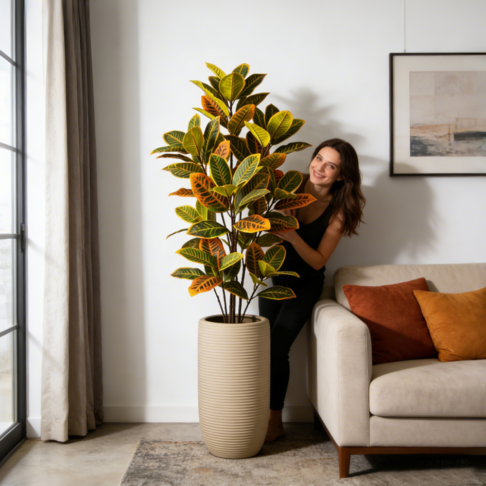 58-115cm Artificial Ficus Tree – Ficus Lyrata Tree recenzja i cena