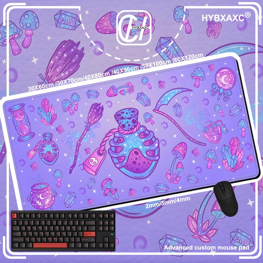 Cute Kawaii Goth Mouse Pad XL  – Tradescantia Purple recenzja i cena
