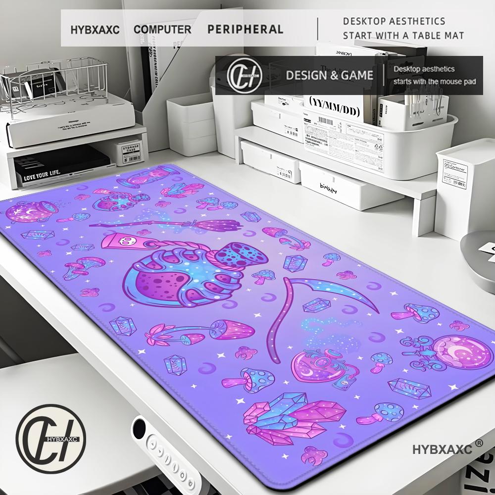 Cute Kawaii Goth Mouse Pad XL  – Tradescantia Purple recenzja i cena