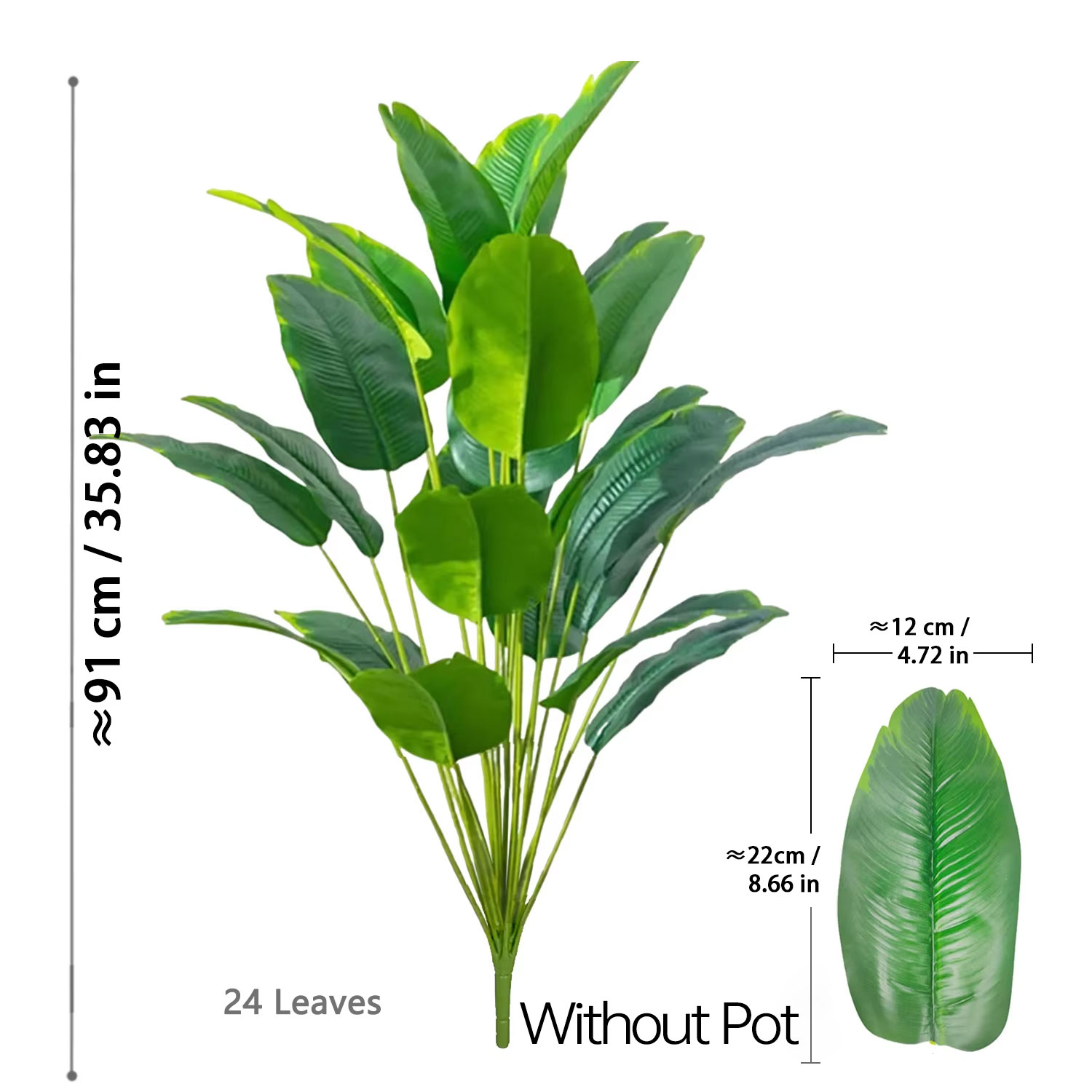67-112cm Artificial Plants Lar – Ficus Lyrata Tree recenzja i cena