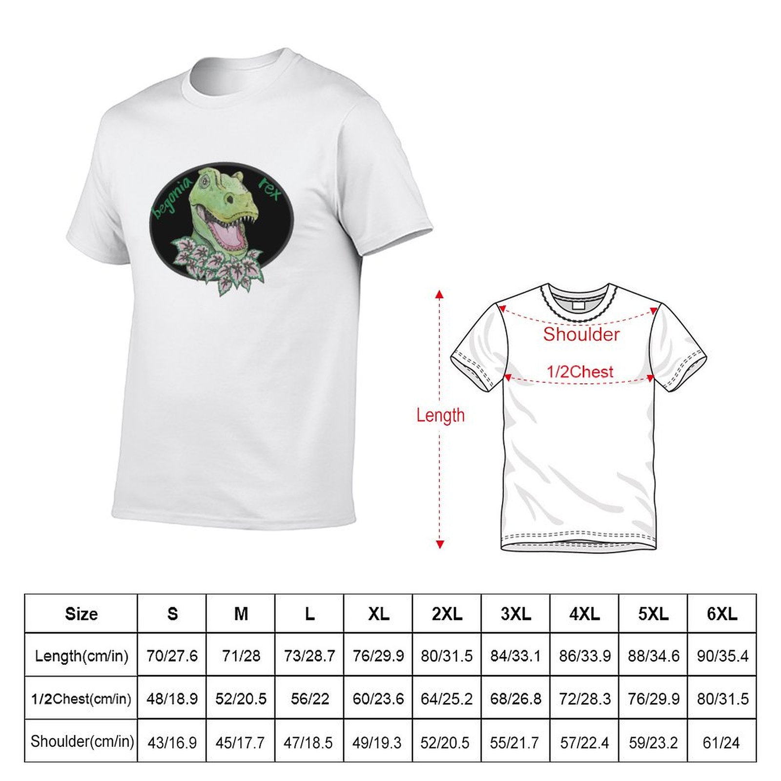 T rex begonia T-Shirt Basic So – Begonia Rex recenzja i cena