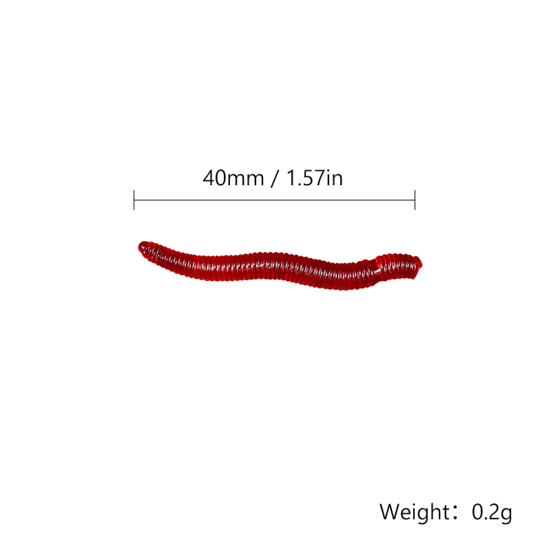 CIBO 50pcs-Artificial Red Worm – Aglaonema Red recenzja i cena