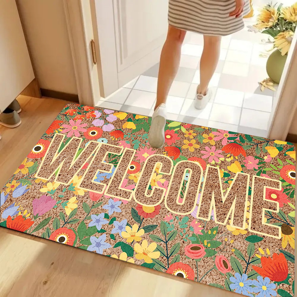 Welcome Retro Floral Doormat O – Maranta Prayer Plant recenzja i cena
