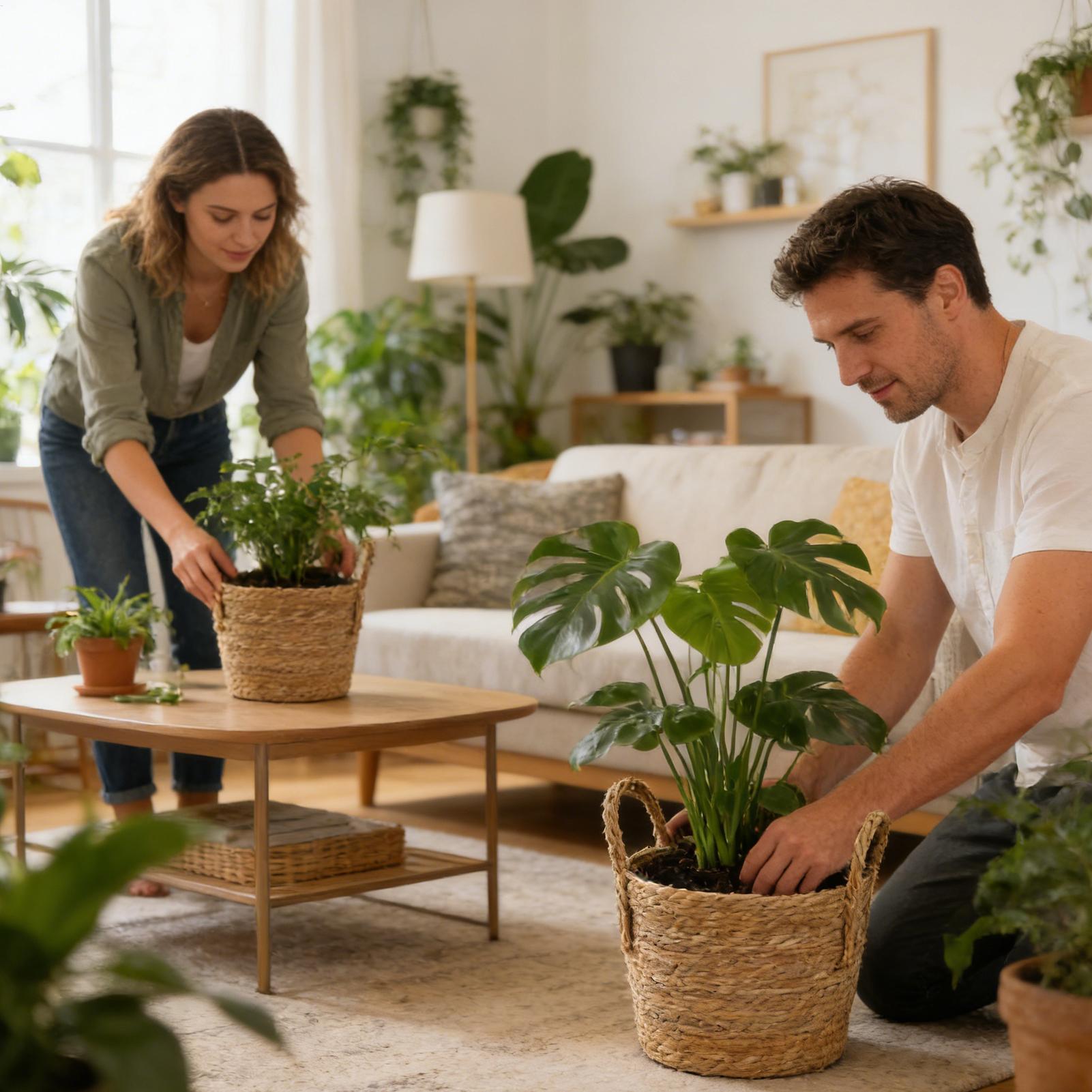 Planter Basket Straw Flowerpot – Pilea Peperomioides recenzja i cena
